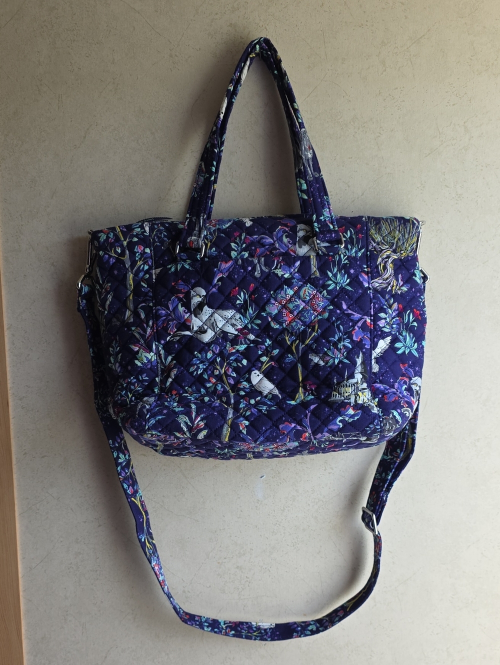 Vera Bradley Purple Forbidden Forest Crossbody/Shoulder Bag